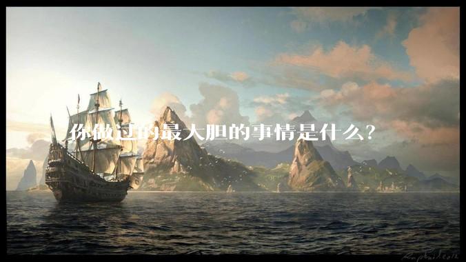 你做过的最大胆的事情是什么？