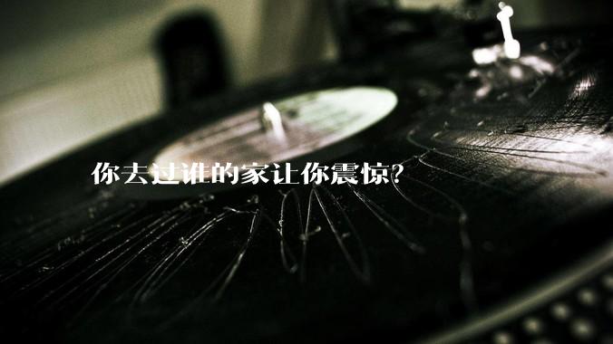 你去过谁的家让你震惊？