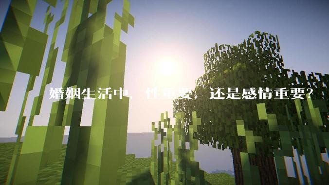 婚姻生活中，性重要，还是感情重要？