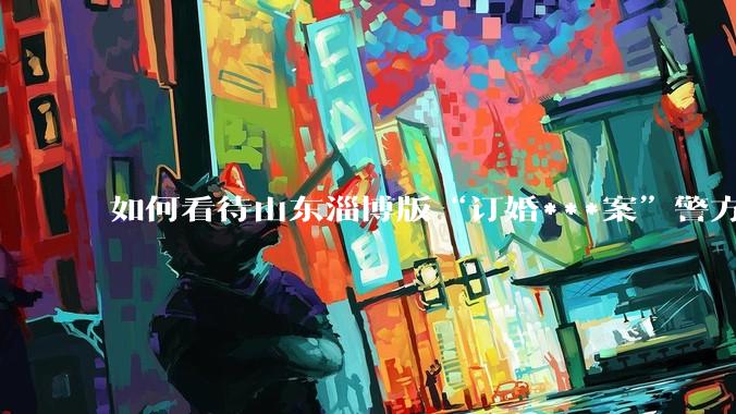 如何看待山东淄博版“订婚***案”警方撤案？