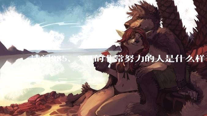 请问985、211的非常努力的人是什么样子的？