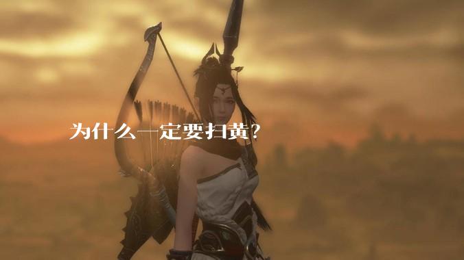 为什么一定要扫黄？
